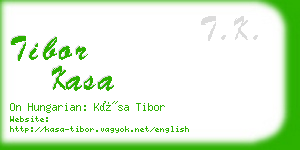 tibor kasa business card